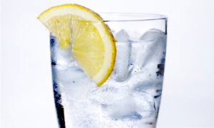 hydrate with a glass of water