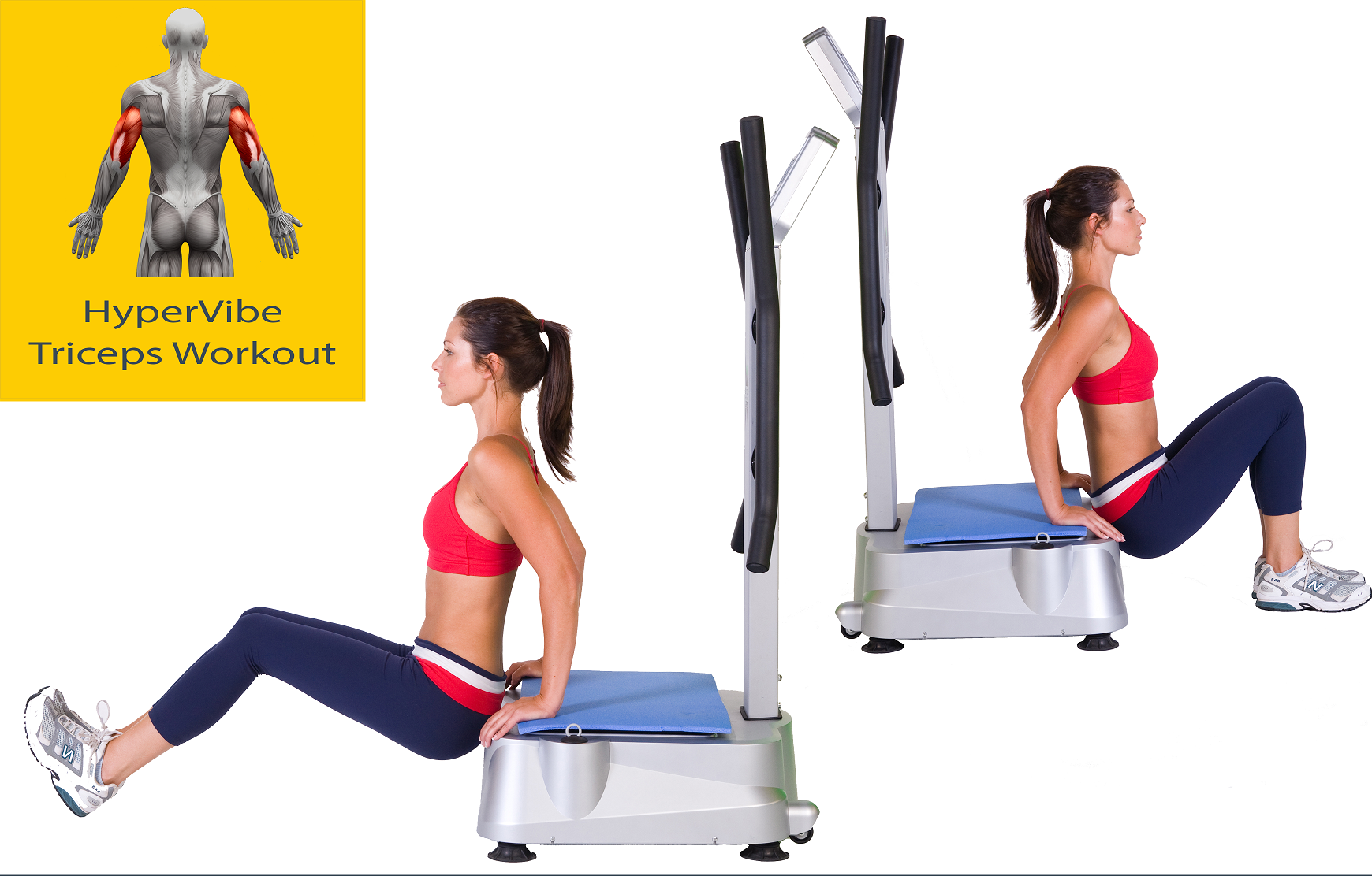 Whole Body Workout Vibration Plate Exercise Machine Fitness Platform Training 
