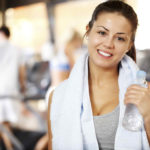 woman working out for strong bones and muscles