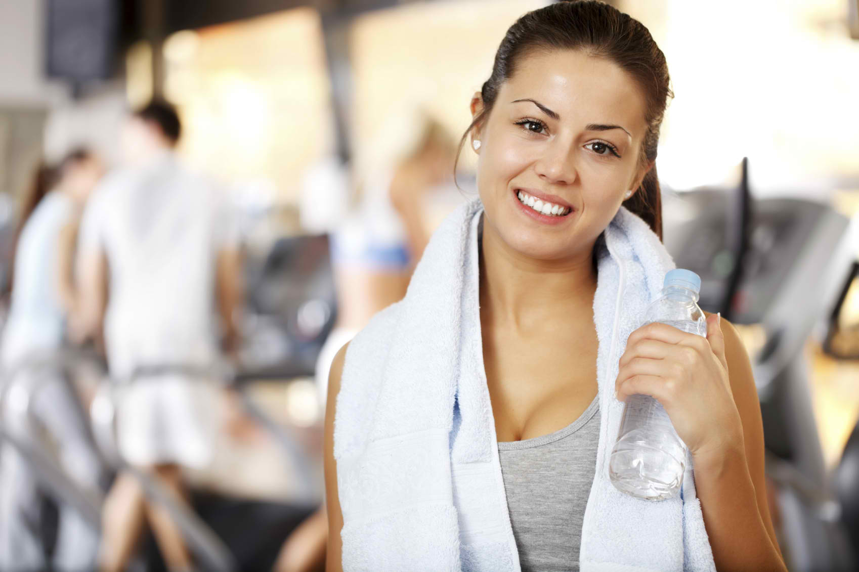 woman working out for strong bones and muscles