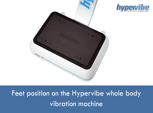 Feet position on the Hypervibe whole body vibration machine 2