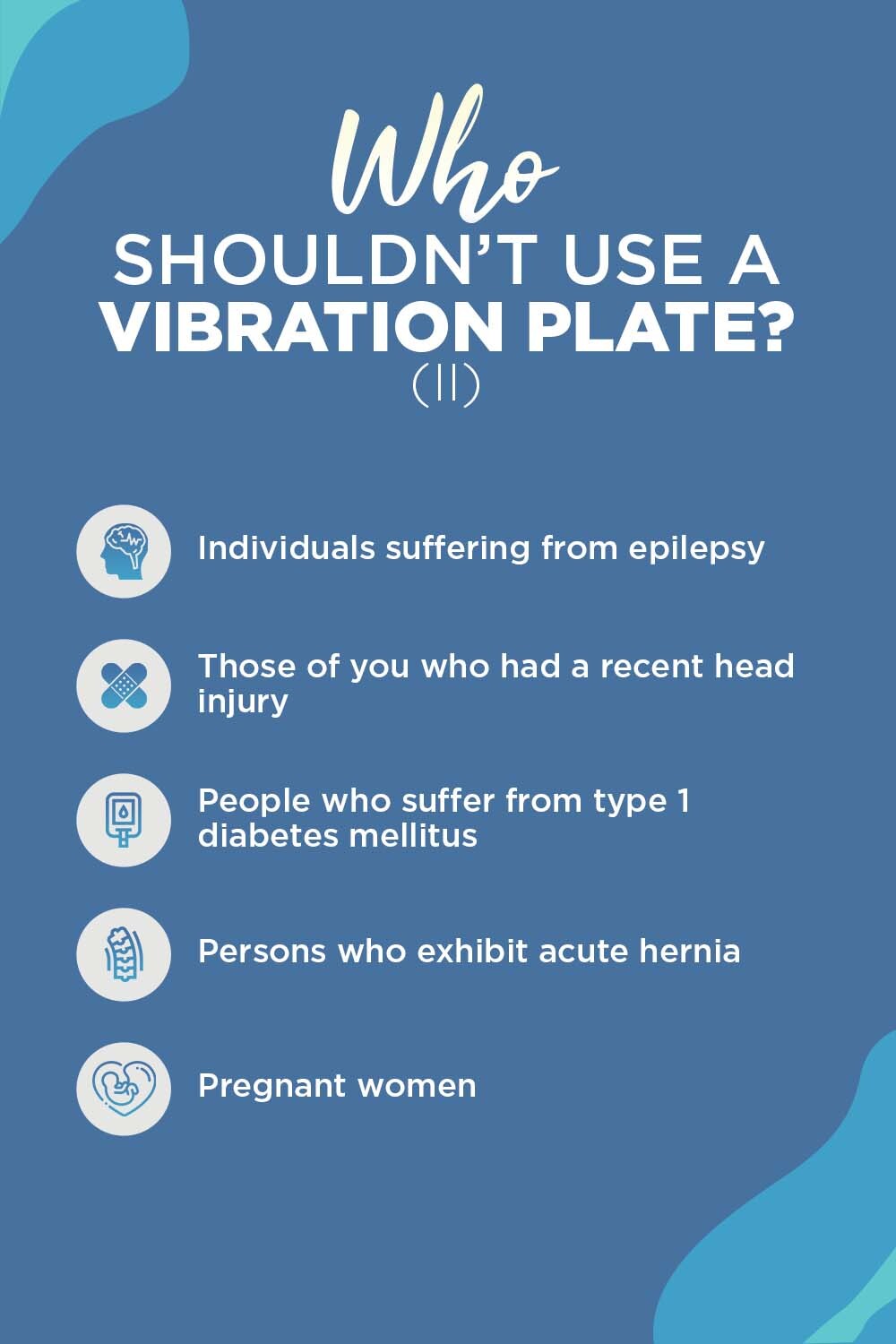 who cannot use vibration plates