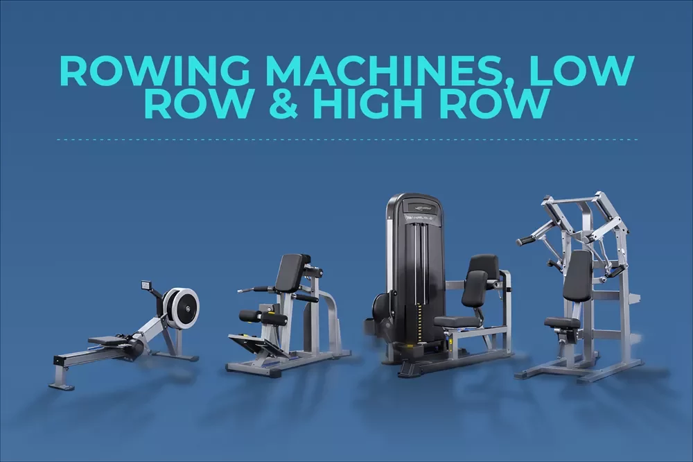 Lower Back Exercises Gym Equipment & Lower Back Exercise Machines: Complete Guide 12 Various rowing and pulling machines including a concept rower and plate-loaded low and high row stations.