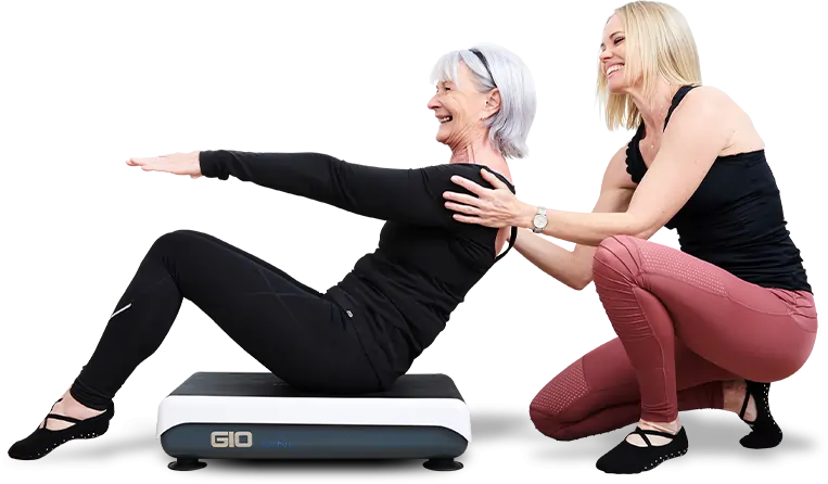 whole body vibration machine banner