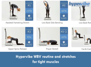 Hypervibe WBV routine and stretches for tight muscles