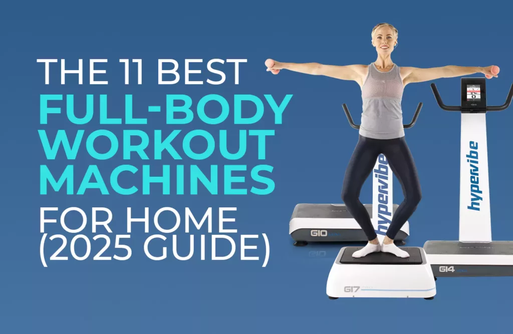 Illustration of a women using hypervibe vibration plates