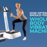 woman exercising on a hypervibe vibration plate with headline how often should you use a whole vibration machine woman exercising on a hypervibe vibration plate with headline how often should you use a whole vibration machine